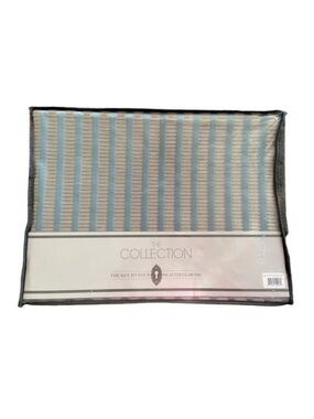 The Collection by Bed Bad and Beyond Railway Striped Panel French Blue L 63"